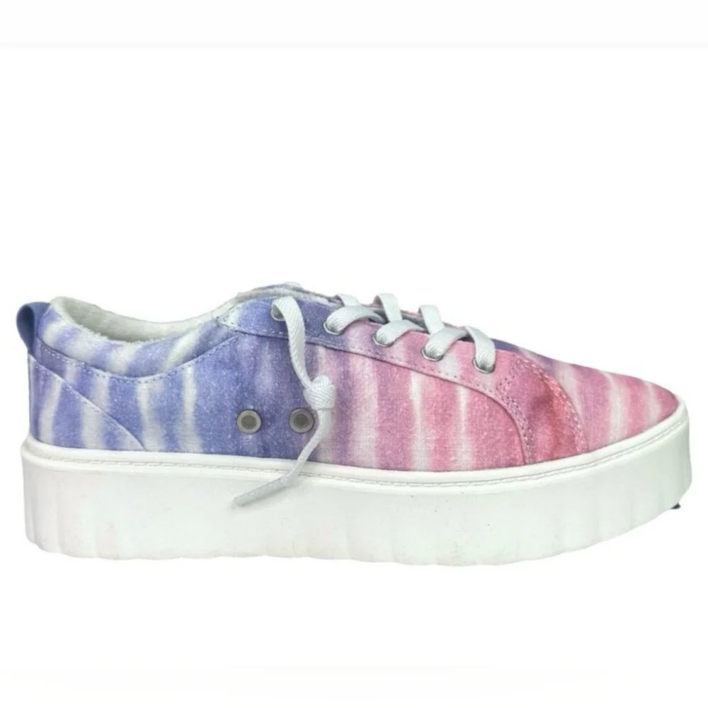 Roxy Pink and Purple Tie-Dye Sneakers | Size 6.5